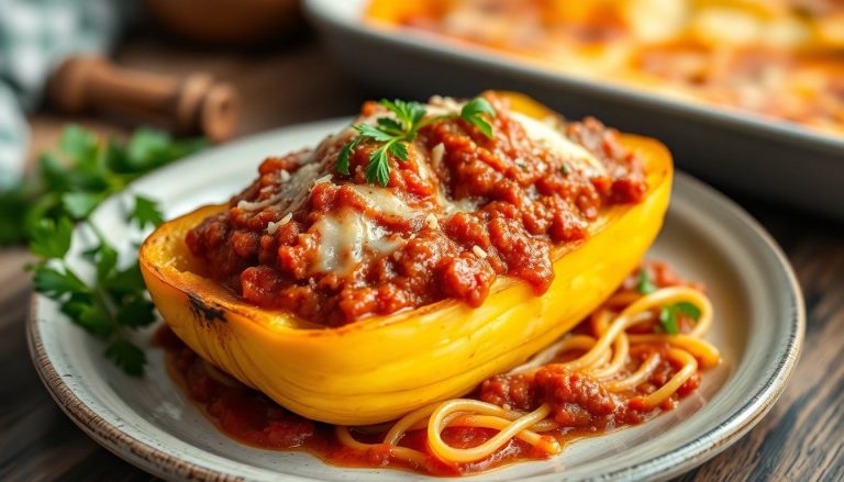 Gratin de courge spaghetti à la bolognaise : un plat réconfortant et original