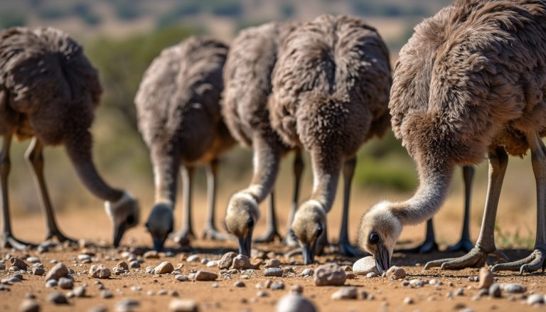 Les autruches et leur étrange régime alimentaire : pourquoi mangent-elles des pierres ?