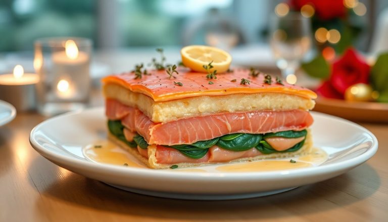 Mille-feuille de saumon et épinards : le plat star de votre réveillon