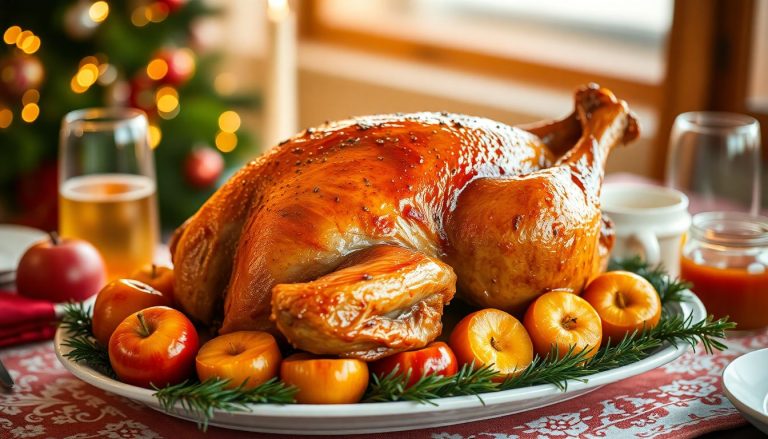 Oie rôtie aux pommes et cidre : le plat de Noël qui fait chanter les papilles
