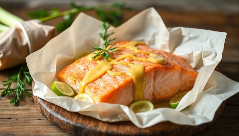 Papillotes de saumon aux poireaux et à la moutarde : un délice simple et savoureux
