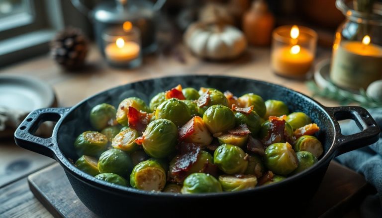 Poêlée de choux de Bruxelles au lard fumé : un plat d'hiver réconfortant et savoureux