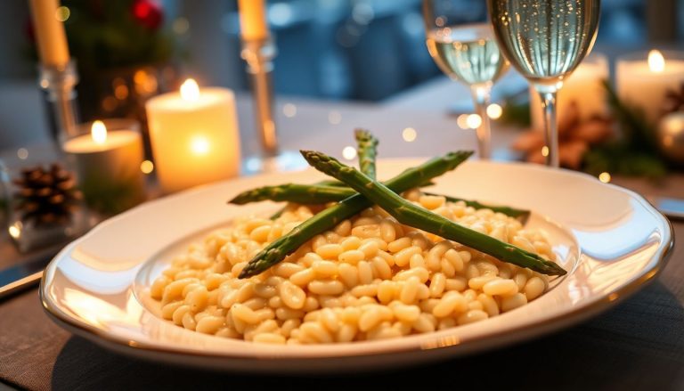 Risotto au champagne et asperges : le plat raffiné parfait pour votre réveillon du Nouvel An