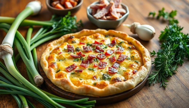 Tarte rustique aux poireaux et pancetta : un délice salé à la française