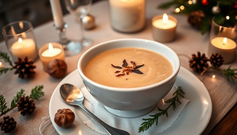 Velouté de châtaignes à la truffe noire : l'entrée raffinée qui émerveillera vos convives à Noël