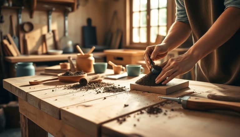 Comment vieillir ou teindre du bois clair avec du marc de café : un DIY écolo et économique