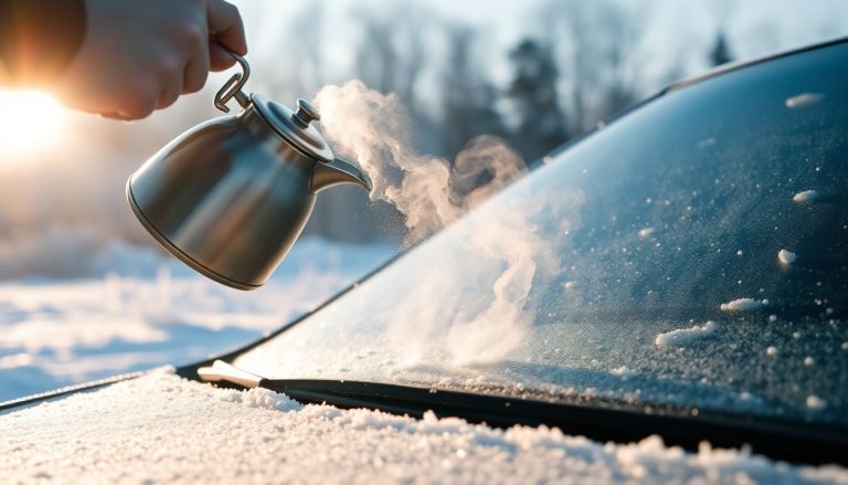 Eau chaude sur pare-brise gelé : mythe ou réalité ? La vérité sur cette pratique risquée