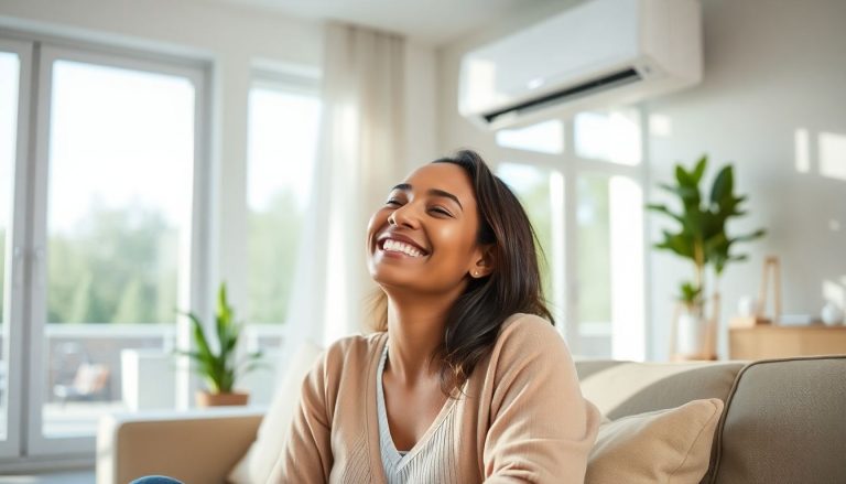 femme sourir climatisation