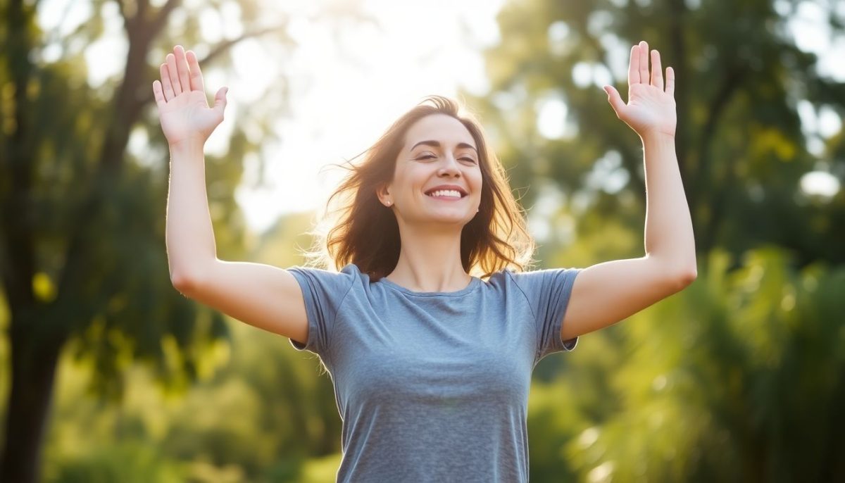 femme sourire yoga