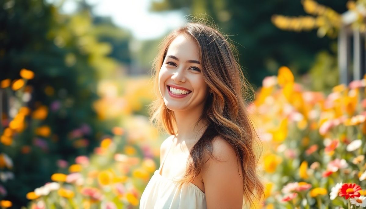 femme sourire