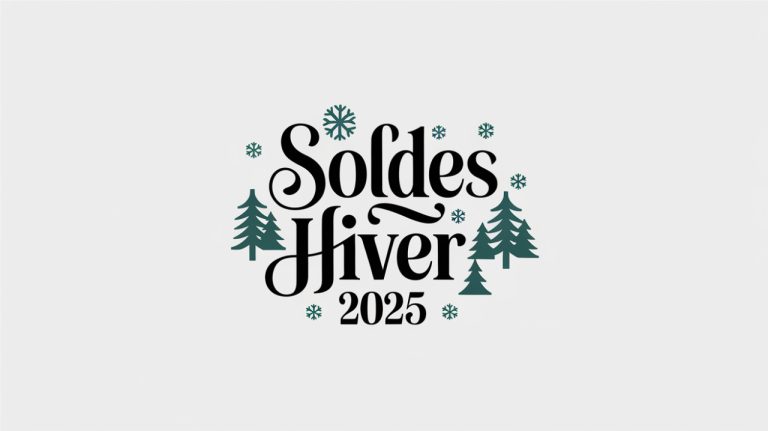 Logo avec écrit en francais : Soldes hiver 2025