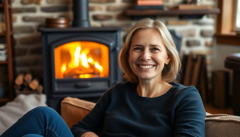 pOele a bois femme sourire