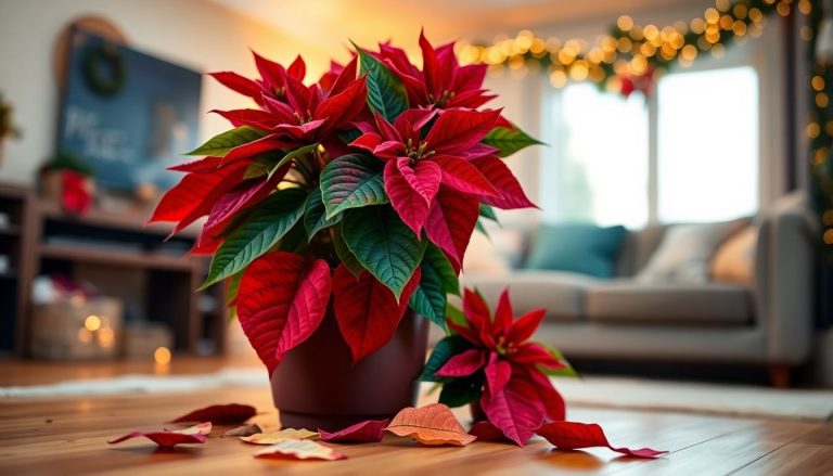 Poinsettia qui perd ses feuilles : causes et solutions pour sauver votre étoile de Noël
