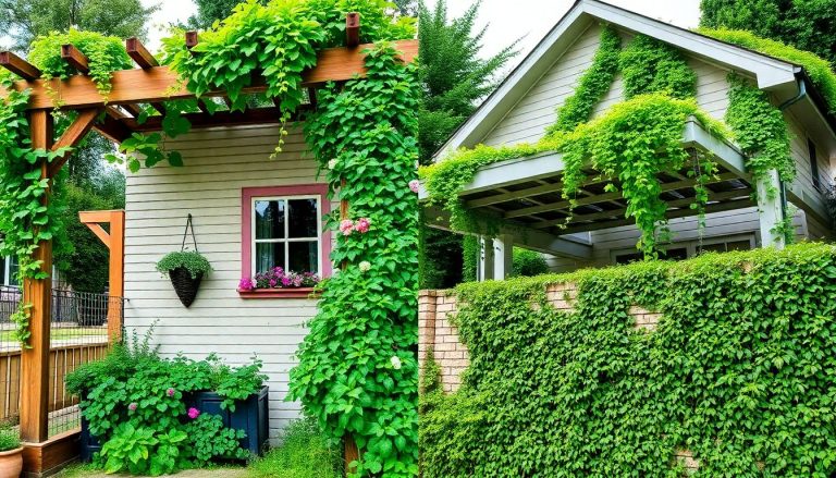 4 idées géniales de supports pour vos plantes grimpantes : pergola, façade, carport et mur