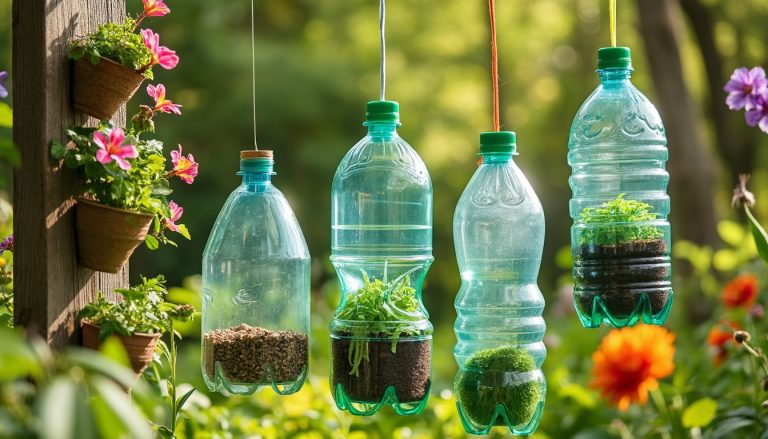 5 astuces ingénieuses pour recycler vos bouteilles plastiques au jardin