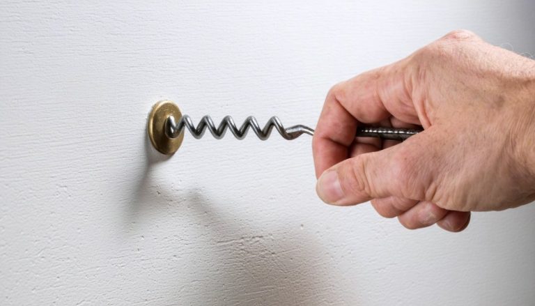 Astuce bricolage : Retirer les chevilles murales avec un tire-bouchon