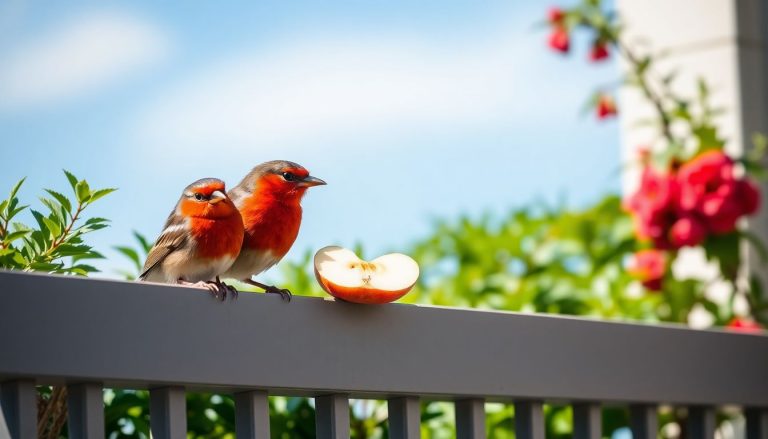 Attirez les rouges-gorges sur votre balcon avec un fruit inattendu : la pomme