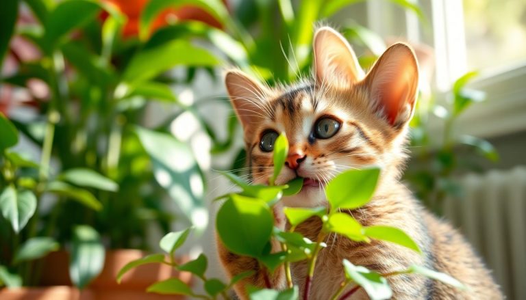 Chat qui mange vos plantes : 7 astuces efficaces pour protéger votre jardin intérieur