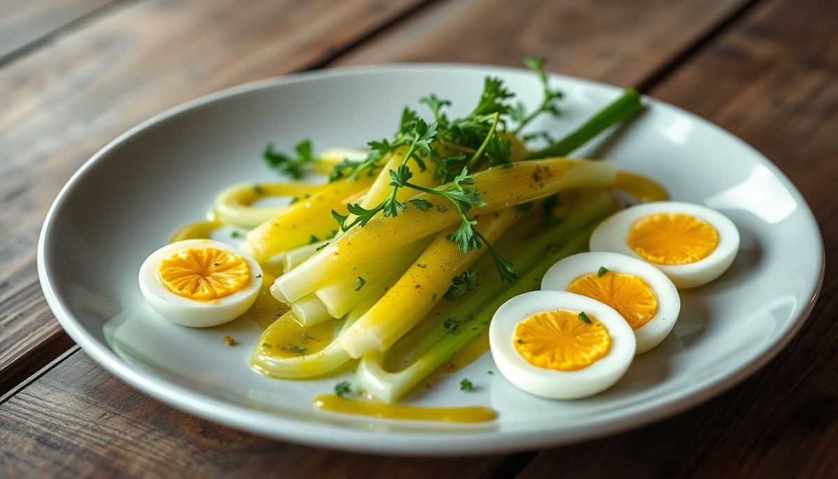 Poireaux vinaigrette aux œufs durs : le classique revisité qui ravira vos papilles