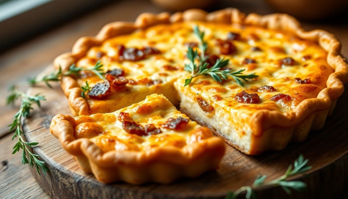 Recette de quiche aux oignons et lardons : un classique réconfortant de la cuisine française