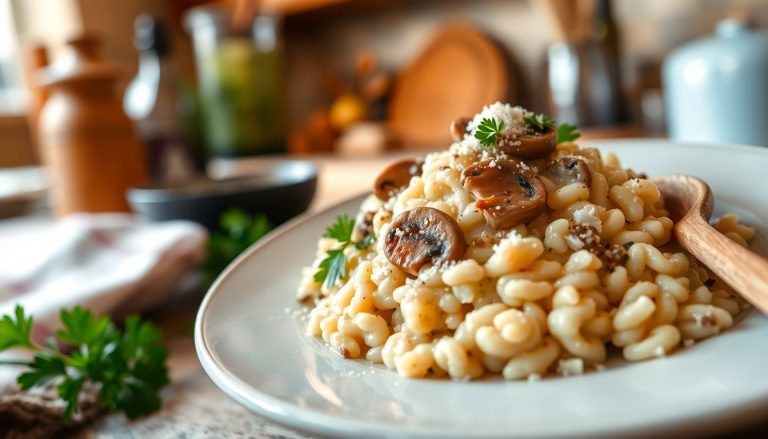 Risotto aux champignons et parmesan : la recette italienne réconfortante par excellence
