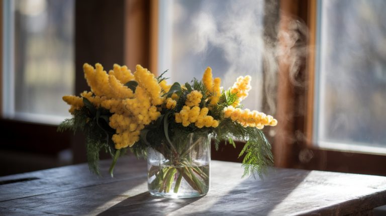 L'astuce méconnue pour prolonger la vie de vos mimosas en bouquet : l'eau chaude fait des miracles