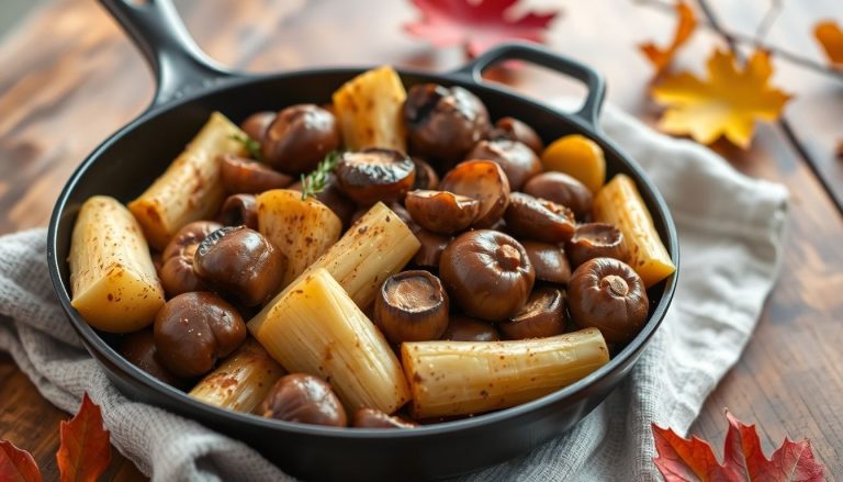 Poêlée de panais, champignons et marrons : un trio d'automne réconfortant