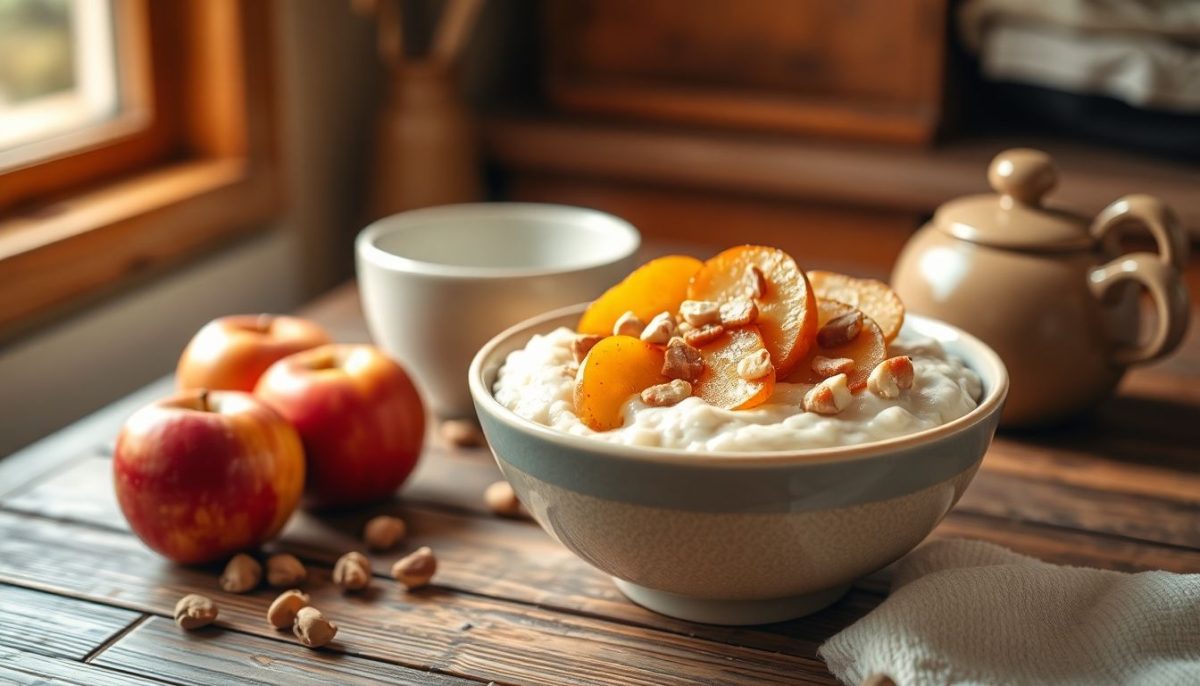 Porridge aux pommes et noisettes : le petit-déjeuner réconfortant par excellence
