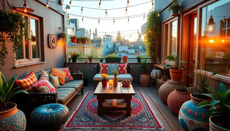 Terrasse bohème : 5 idées simples qui changent tout sans vous ruiner