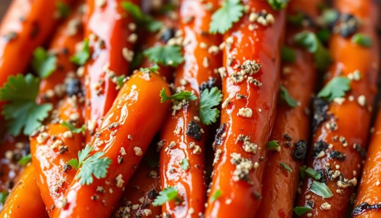 Carottes rôties au miel, cumin et coriandre fraîche : une explosion de saveurs orientales