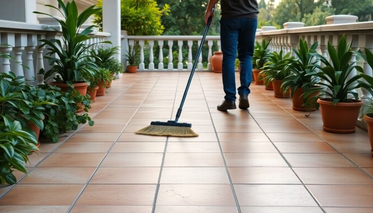 Ce geste simple chaque semaine garde votre terrasse propre et sans mousse