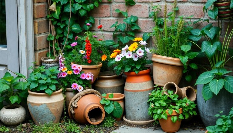 Ce hack déco avec des pots cassés donne un look bohème et récup à votre coin vert