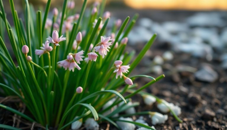 La ciboule de Chine : cette aromatique rose qui résiste au gel et pousse en sol sec