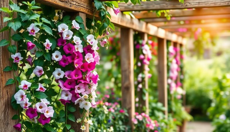 Les pois grimpants bicolores : ces fleurs gourmandes qui embellissent le potager