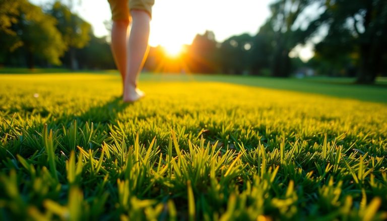 Marcher pieds nus sur l'herbe : le rituel de 5 minutes qui recharge vos batteries en fin de journée