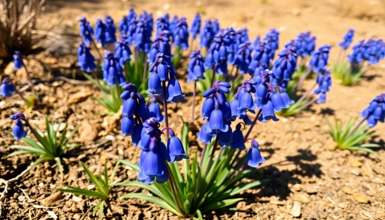 Muscari : le bulbe résistant aux fleurs en clochettes qui transforme les sols secs en jardins enchantés