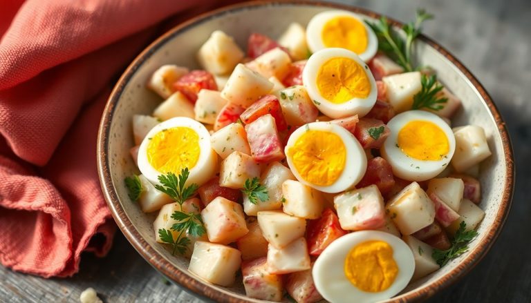 Salade tiède de pommes de terre nouvelles et œufs mollets : un classique revisité