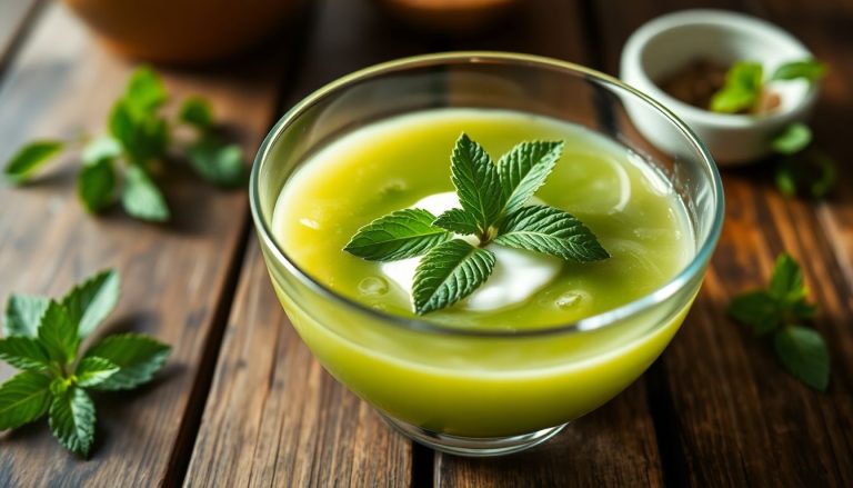 Soupe froide de concombre précoce : fraîcheur estivale à la menthe et au yaourt