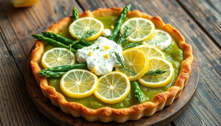 Tarte aux asperges vertes, ricotta et citron : le mariage parfait entre fraîcheur et gourmandise