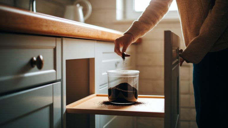 Comment le marc de café sous l'évier élimine efficacement les mauvaises odeurs de cuisine