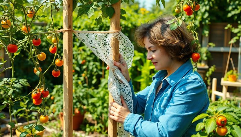 Comment transformer un vieux rideau en treillis pour tomates : guide pratique de recyclage au jardin