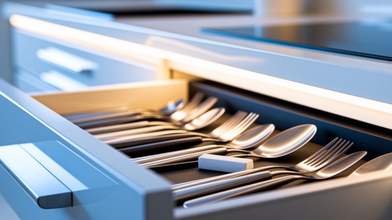 Craie dans le tiroir à couverts : l'astuce anti-humidité qui sauvera votre cuisine