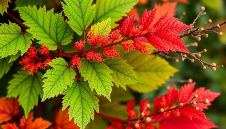 Feuillage graphique : la beauté du Rhus typhina qui se métamorphose au fil des saisons