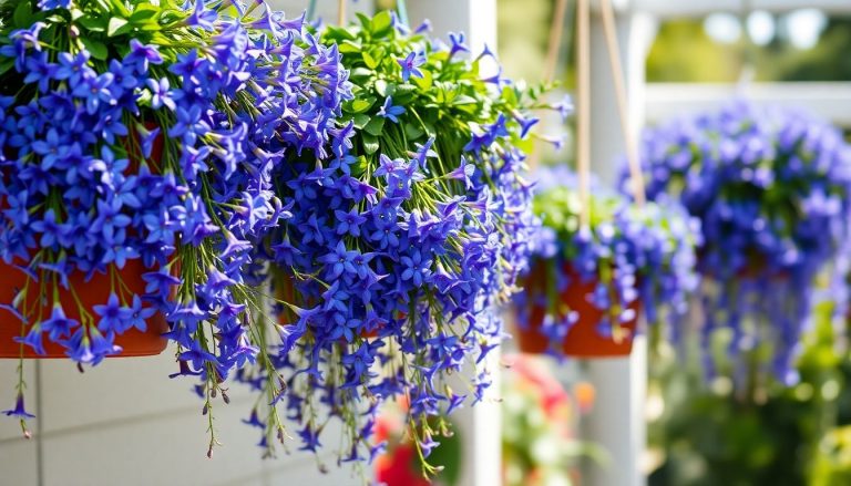La Lobélie érine : une cascade de fleurs bleues qui se ressème seule dans vos pots suspendus
