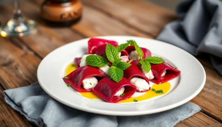 Raviolis de betterave farcis au chèvre et menthe : la recette qui va épater vos invités