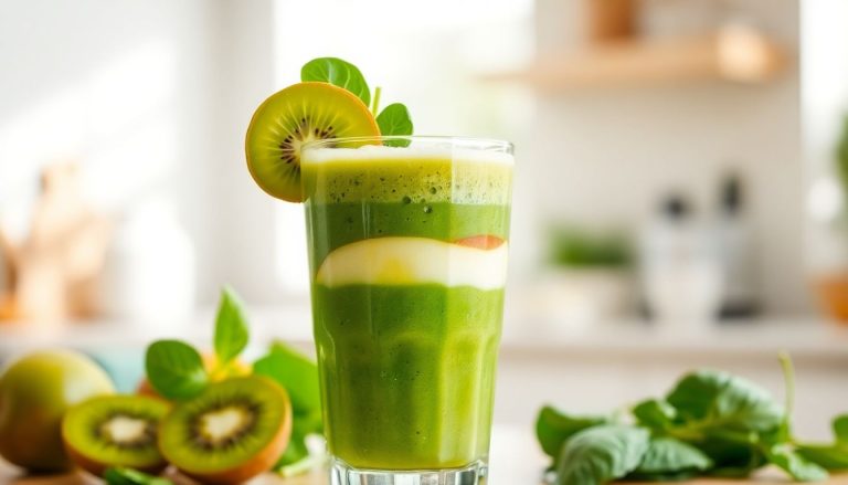 Smoothie vitaminé kiwi-pomme-épinards : la boisson détox qui booste votre énergie