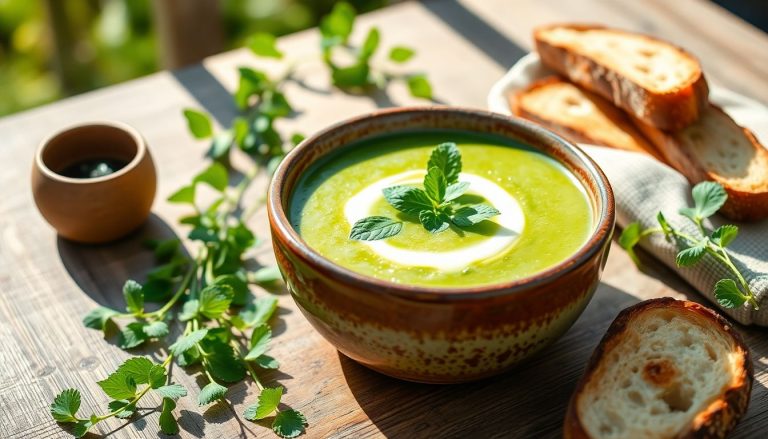 Soupe froide de petits pois, menthe et burrata : la recette parfaite pour l'été