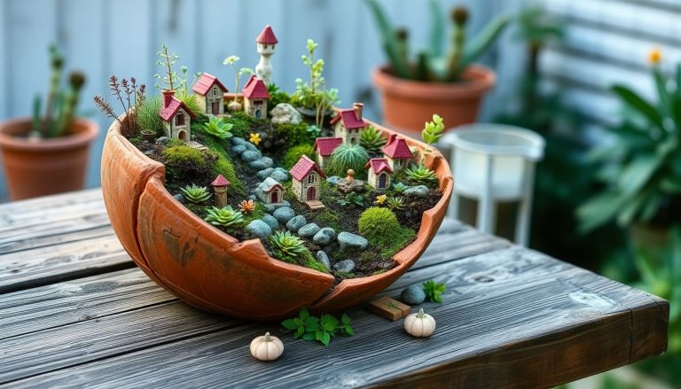 Un vieux pot cassé ? Voici comment en faire un mini-jardin féérique