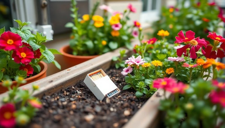 Une boîte d'allumettes dans vos jardinières : l'astuce méconnue qui protège vos plantes