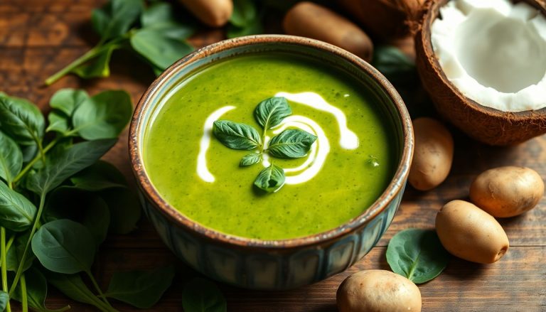 Velouté d'épinards et pommes de terre nouvelles au lait de coco: une recette réconfortante pour toutes les saisons